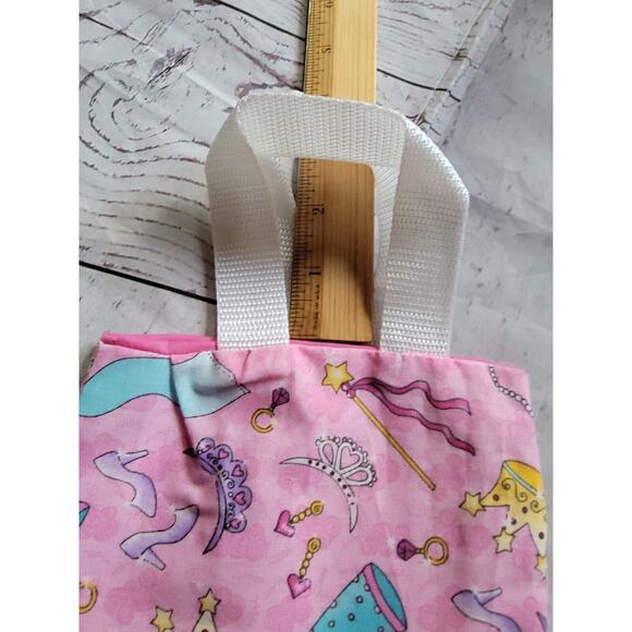 Princess Pink Crayon Holder Coloring Childrens Tote Bag gift bag handmade - Picture 6 of 7